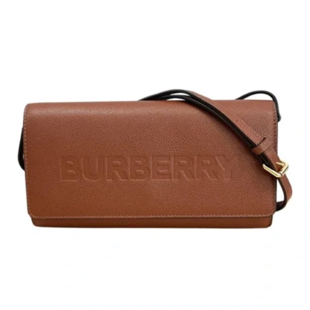 Burberry Henley Logo Leather Crossbody